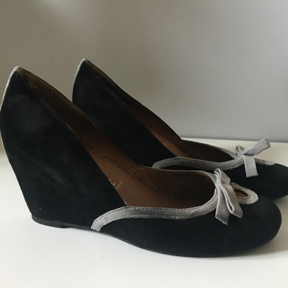Jeffrey Campbell Ladylike Suede Wedge Heel 6.5 - Picture 1 of 6